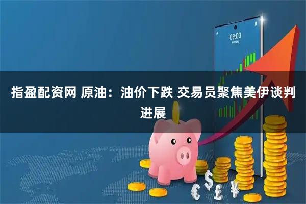 指盈配资网 原油：油价下跌 交易员聚焦美伊谈判进展